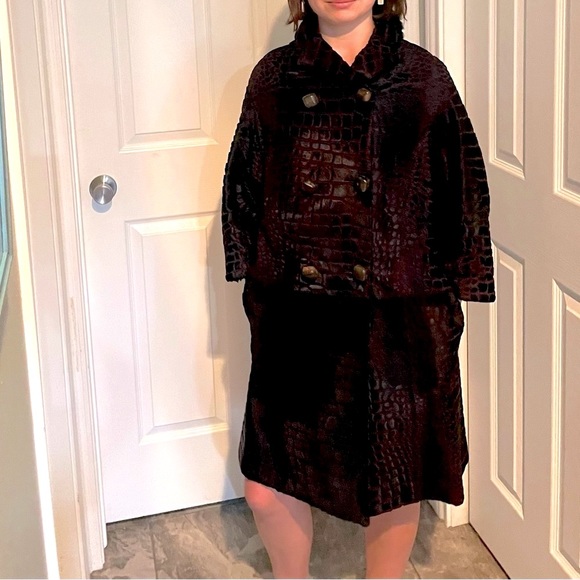 Salvatore Ferragamo Runway fall winter2008 Italian size 38 size 4 Lasers fur . - Picture 3 of 16